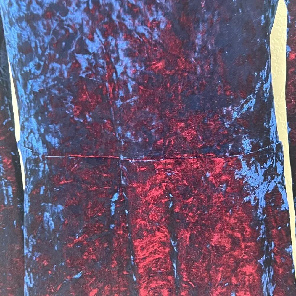 We Are HAH Hot as Hell Crushed Velvet Long sleeve Saffire&Ruby lace NWT M Whimsy